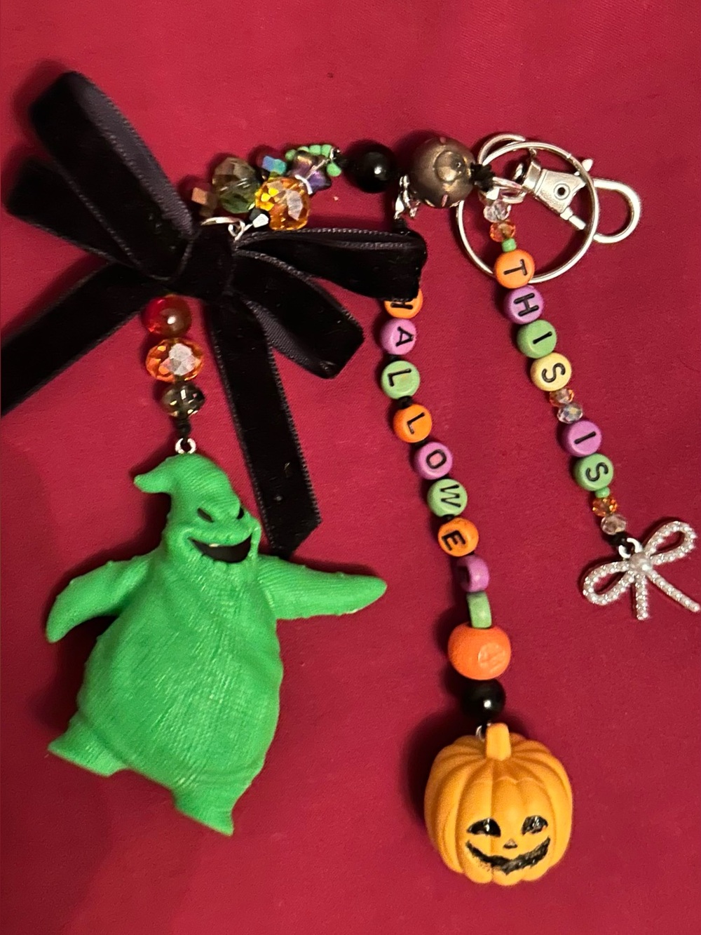The Night before Christmas - Handmade purse keychain